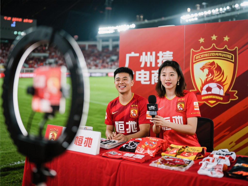 广州队开启官方直播带货,球迷热情助力聚人气! 广州队选择直播电商作为一种新的营销渠道,